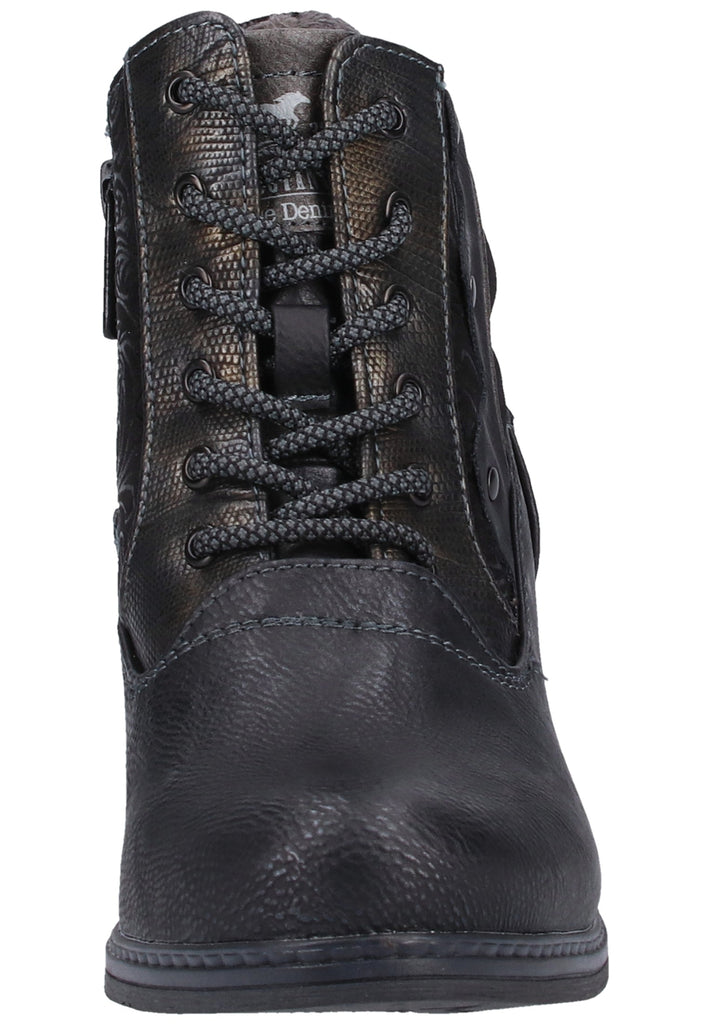 Mustang Stiefelette Lederimitat Graphit - surf4shoes