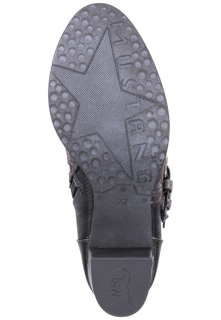 Mustang Stiefelette Lederimitat Graphit - surf4shoes