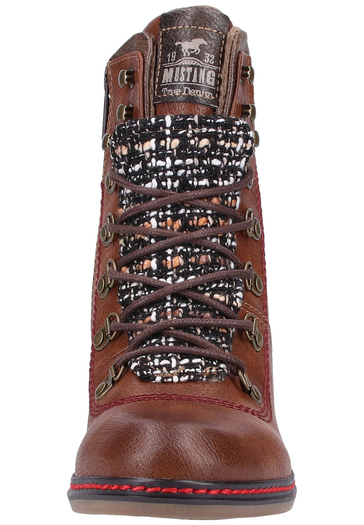 Mustang Stiefelette Lederimitat Braun - surf4shoes