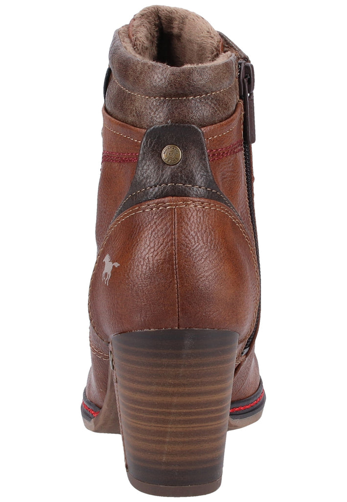 Mustang Stiefelette Lederimitat Braun - surf4shoes