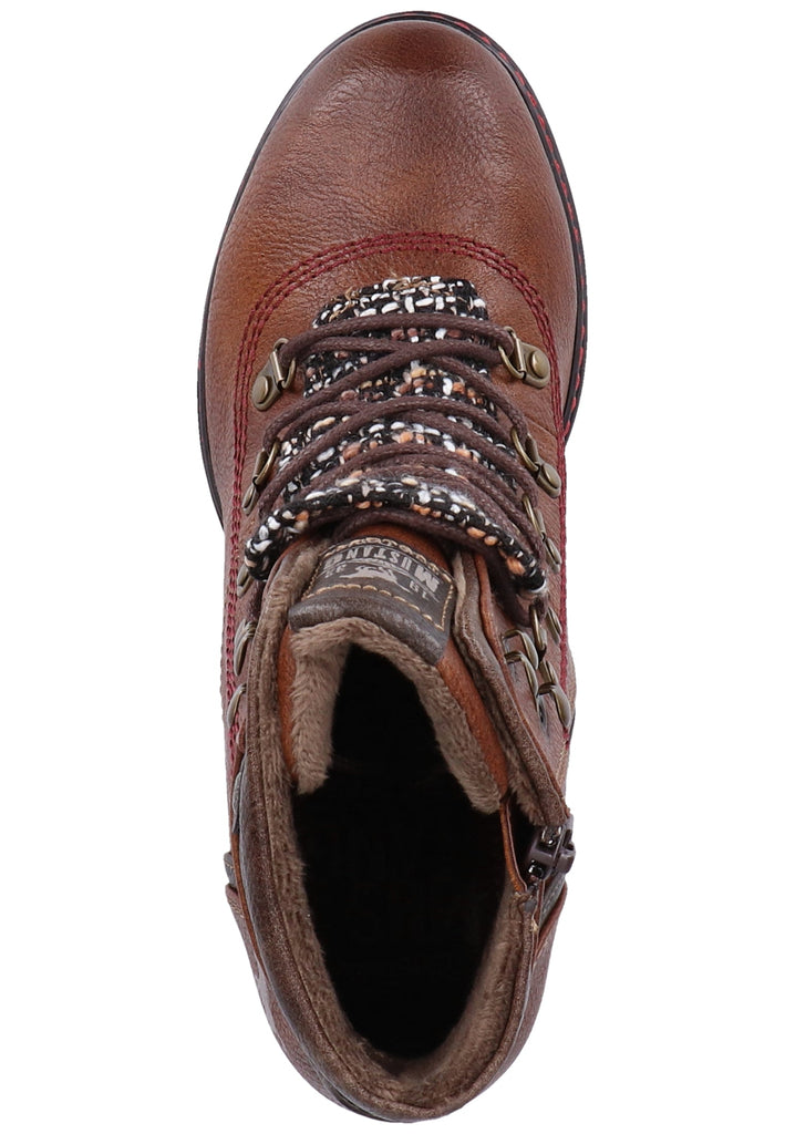 Mustang Stiefelette Lederimitat Braun - surf4shoes