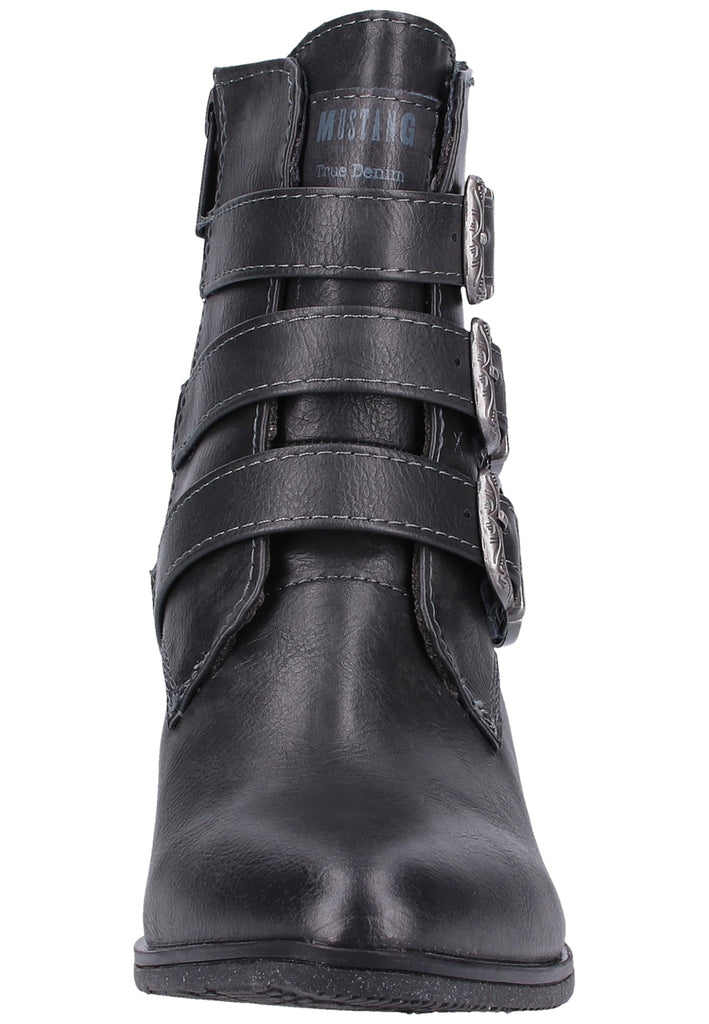 Mustang Stiefelette Lederimitat Graphit Warmfutter - surf4shoes