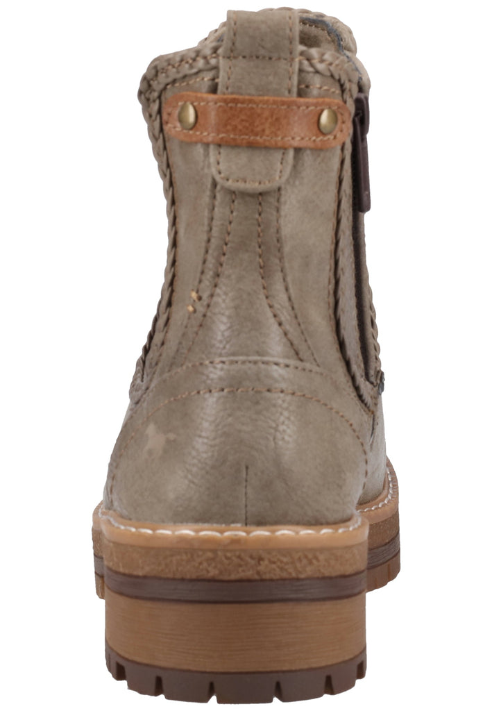 Mustang Stiefelette Lederimitat/Textil Braun Warmfutter - surf4shoes