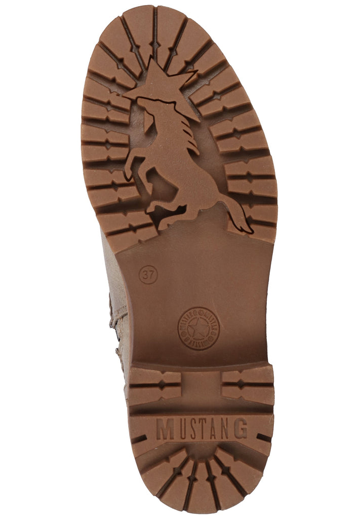 Mustang Stiefelette Lederimitat/Textil Braun Warmfutter - surf4shoes