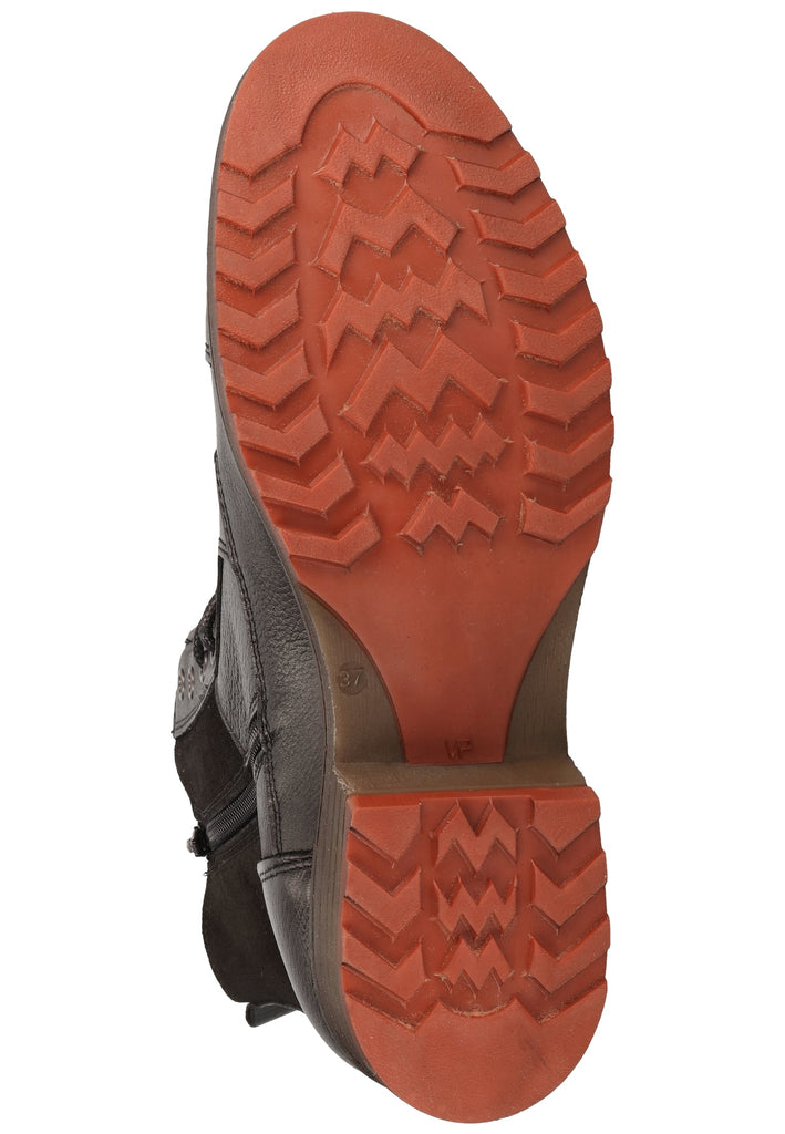 Mustang Stiefelette Lederimitat Schwarz Warmfutter - surf4shoes