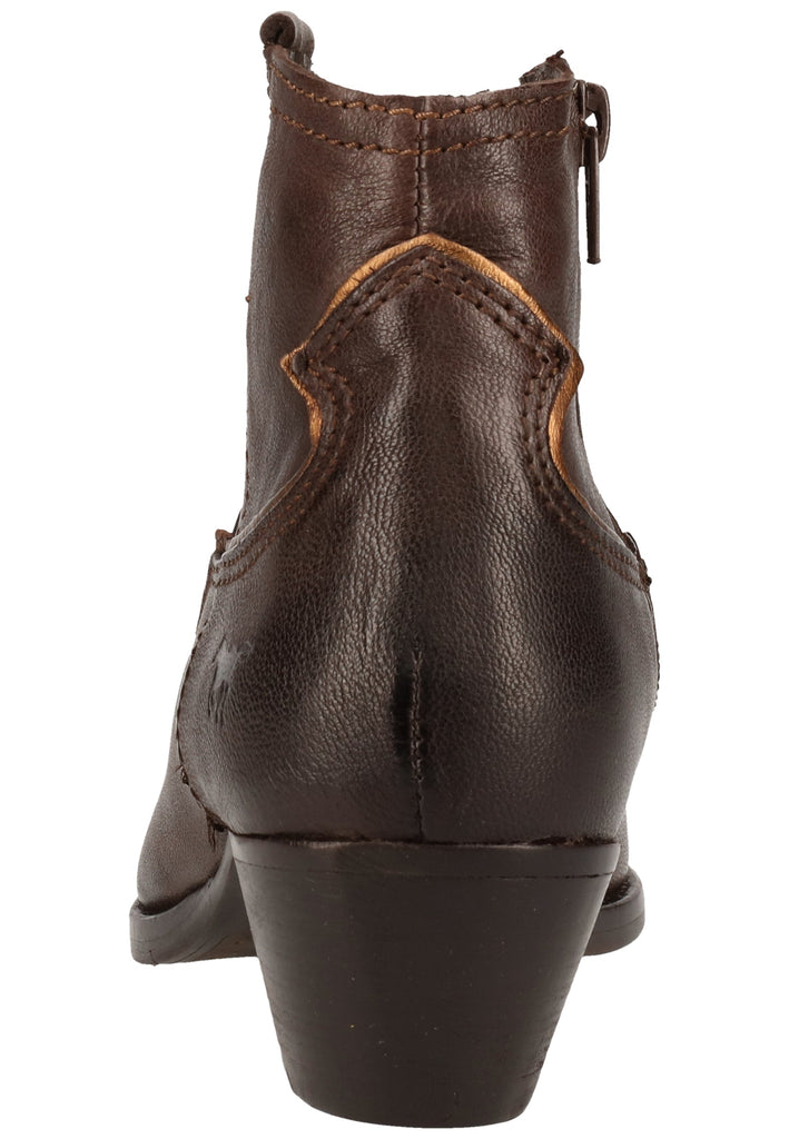 Mustang Stiefelette Lederimitat Dunkelbraun - surf4shoes