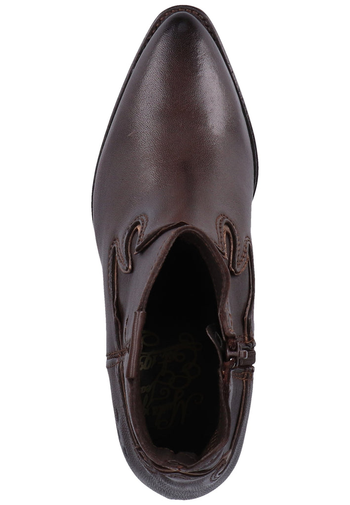 Mustang Stiefelette Lederimitat Dunkelbraun - surf4shoes