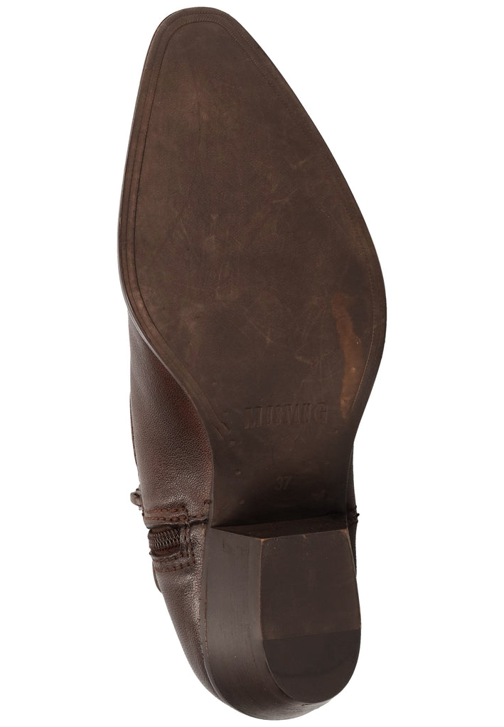 Mustang Stiefelette Lederimitat Dunkelbraun - surf4shoes