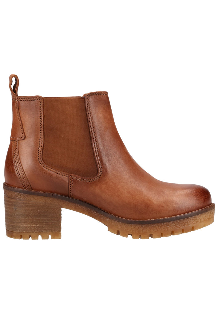 Mustang Stiefelette Leder/Textil Cognac - surf4shoes