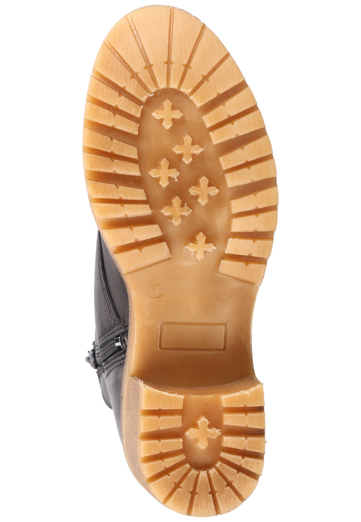 Mustang Stiefelette Leder Schwarz - surf4shoes