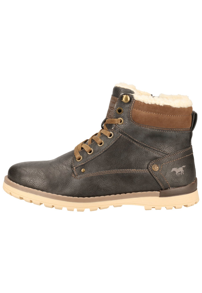 Mustang Stiefelette Lederimitat Graphit Warmfutter - surf4shoes