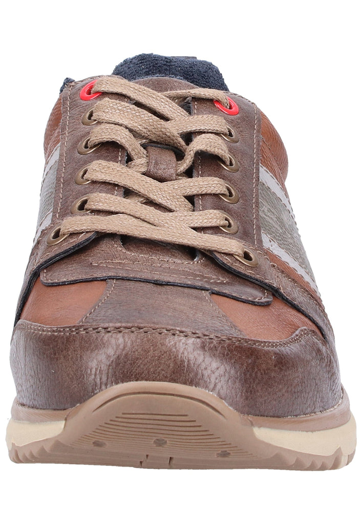 Mustang Sneaker Lederimitat Kastanie - surf4shoes