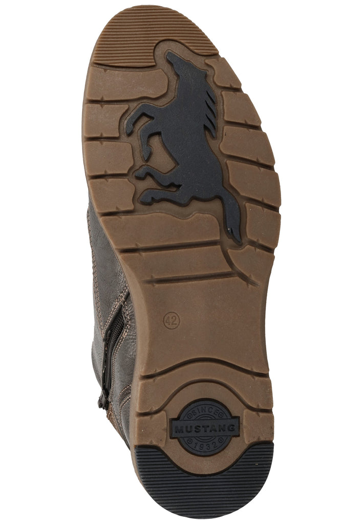 Mustang Stiefelette Lederimitat Graphit Warmfutter - surf4shoes