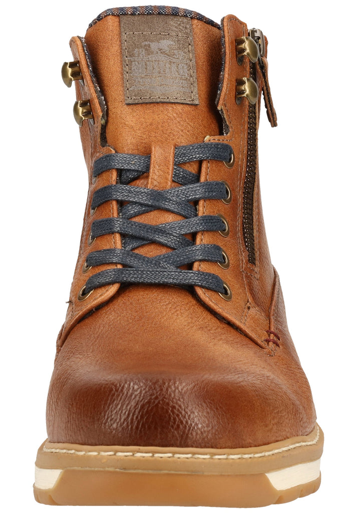 Mustang Stiefelette Lederimitat Cognac - surf4shoes