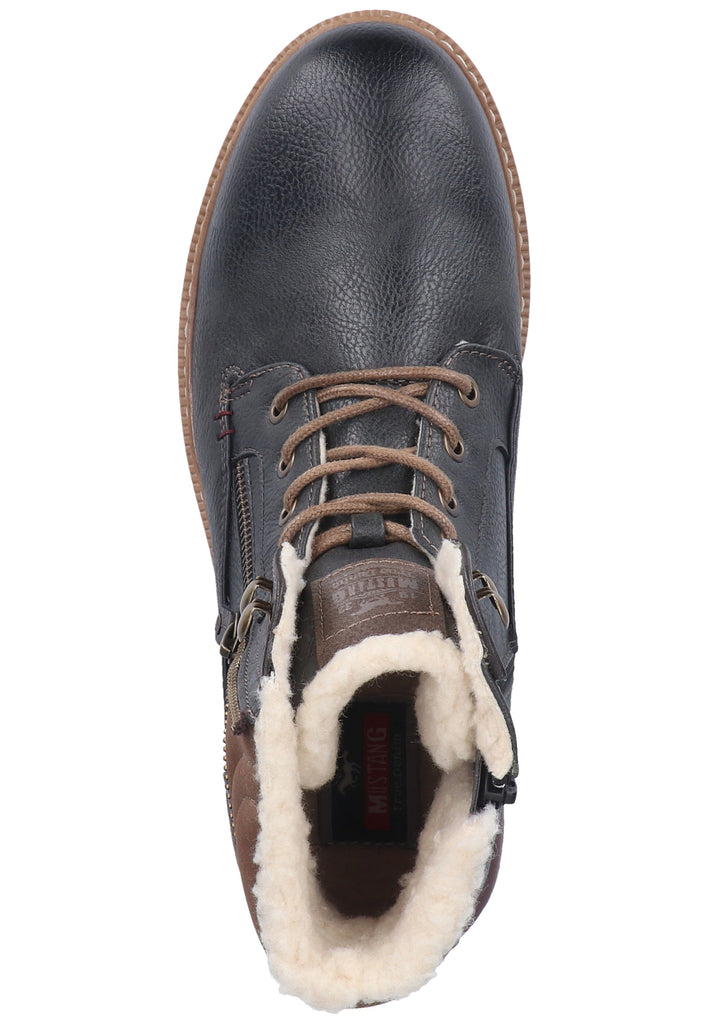 Mustang Stiefelette Lederimitat Graphit - surf4shoes