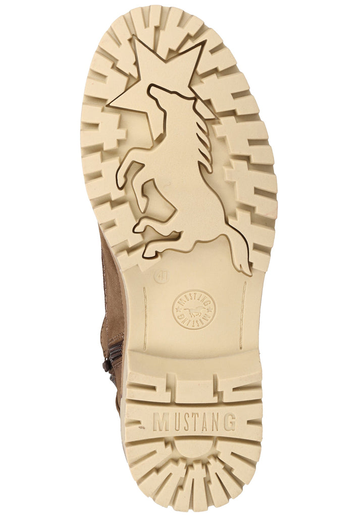 Mustang Stiefelette Lederimitat Braun Warmfutter - surf4shoes