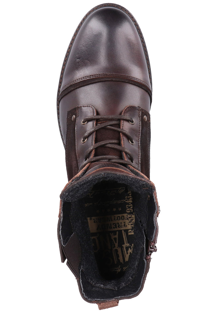 Mustang Stiefelette Leder Dunkelbraun - surf4shoes