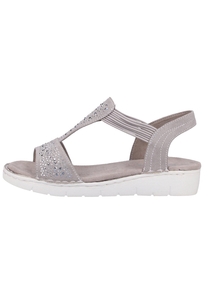 Jenny Sandalen Lederimitat Grau - surf4shoes
