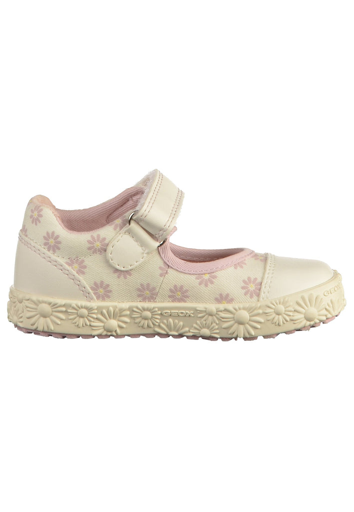 Geox Ballerinas Canvas Weiß/Pink - surf4shoes
