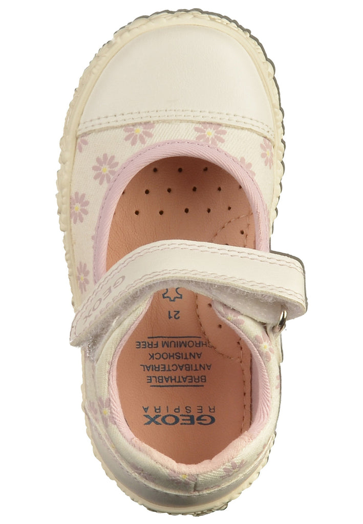 Geox Ballerinas Canvas Weiß/Pink - surf4shoes