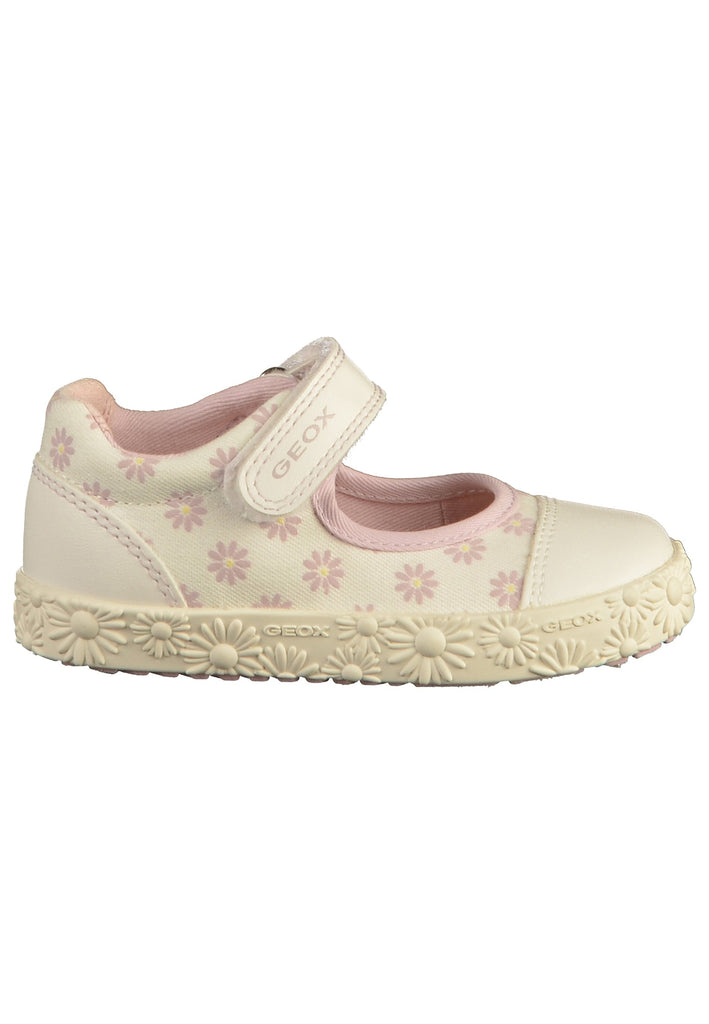 Geox Ballerinas Canvas Weiß/Pink - surf4shoes