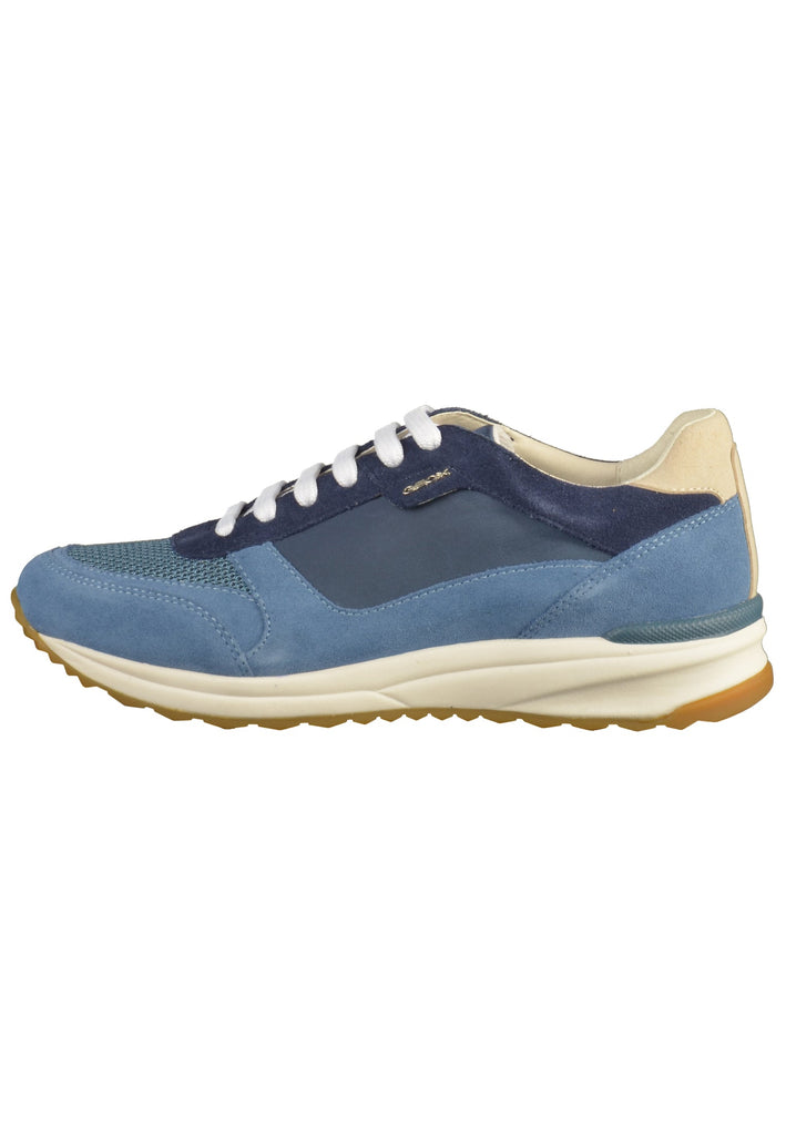 Geox Sneaker Leder/Textil Blau - surf4shoes