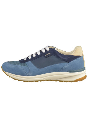Geox Sneaker Leder/Textil Blau - surf4shoes