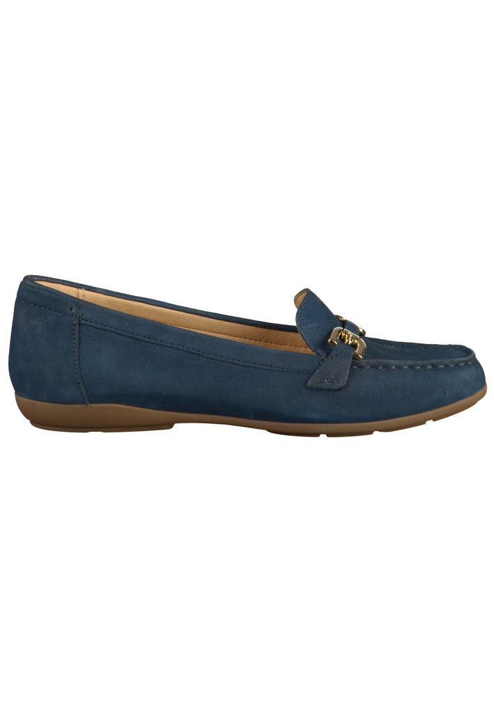 Geox Mokassin Leder Blau - surf4shoes