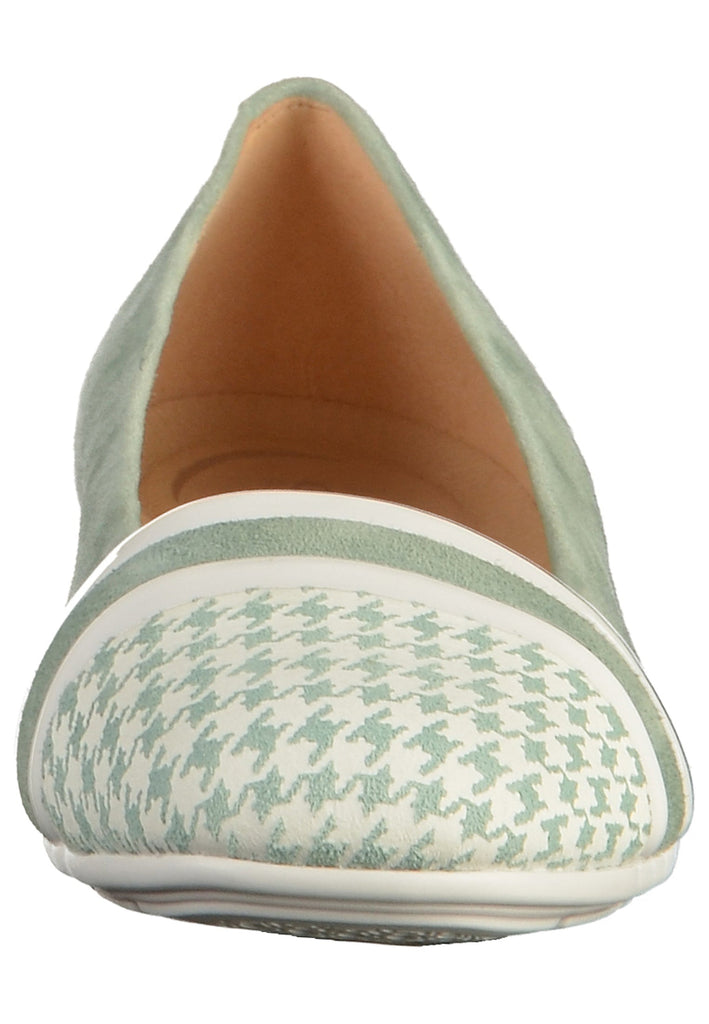 Geox Ballerinas Veloursleder Hellgrün - surf4shoes