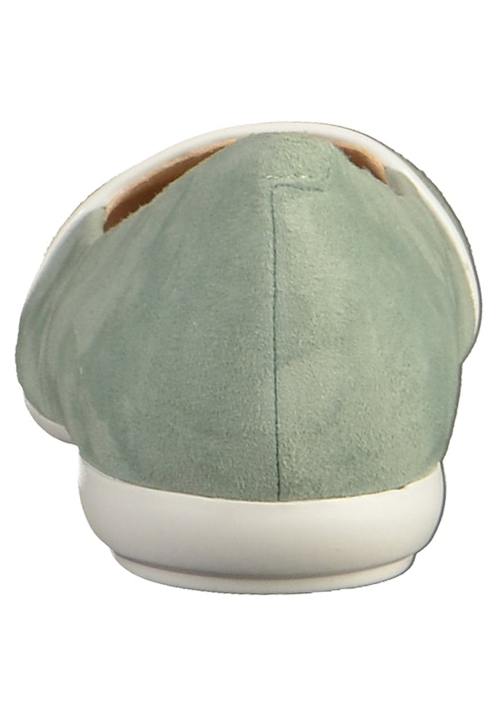 Geox Ballerinas Veloursleder Hellgrün - surf4shoes