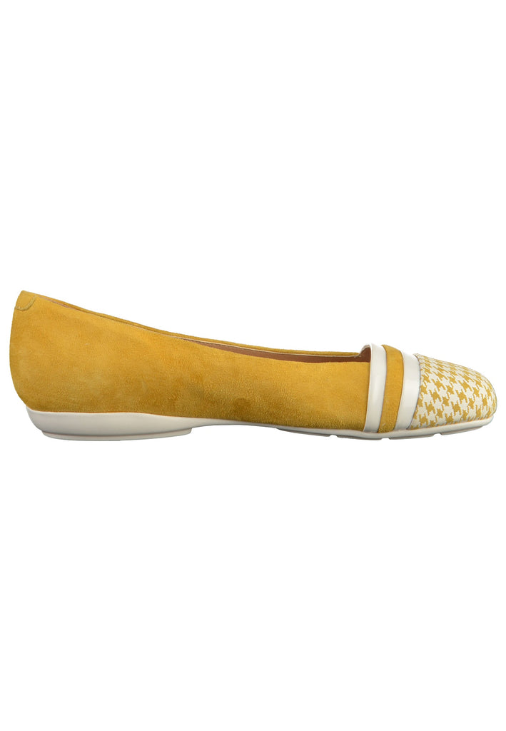 Geox Ballerinas Veloursleder Gelb - surf4shoes
