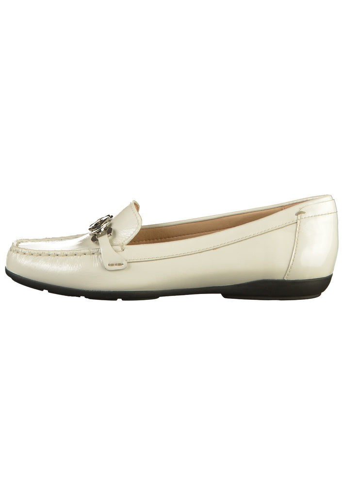Geox Mokassin Leder Weiß - surf4shoes