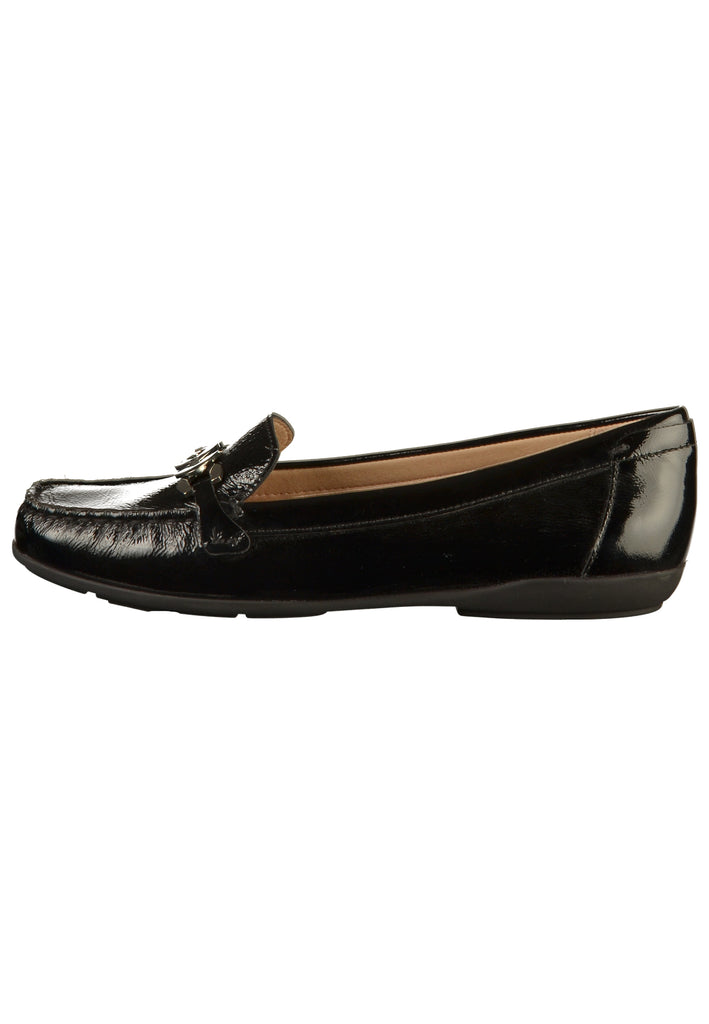 Geox Mokassin Leder Schwarz - surf4shoes