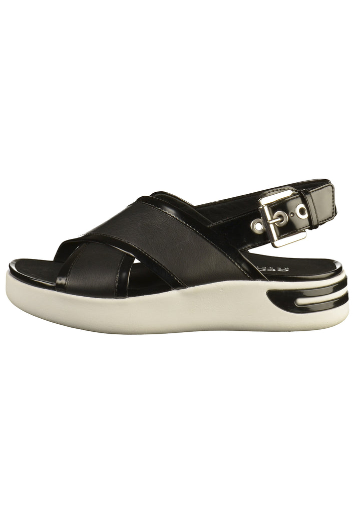 Geox Sandalen Nappaleder Schwarz - surf4shoes