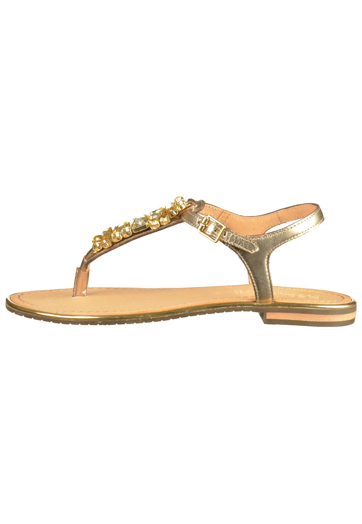 Geox Sandalen Leder Gold - surf4shoes