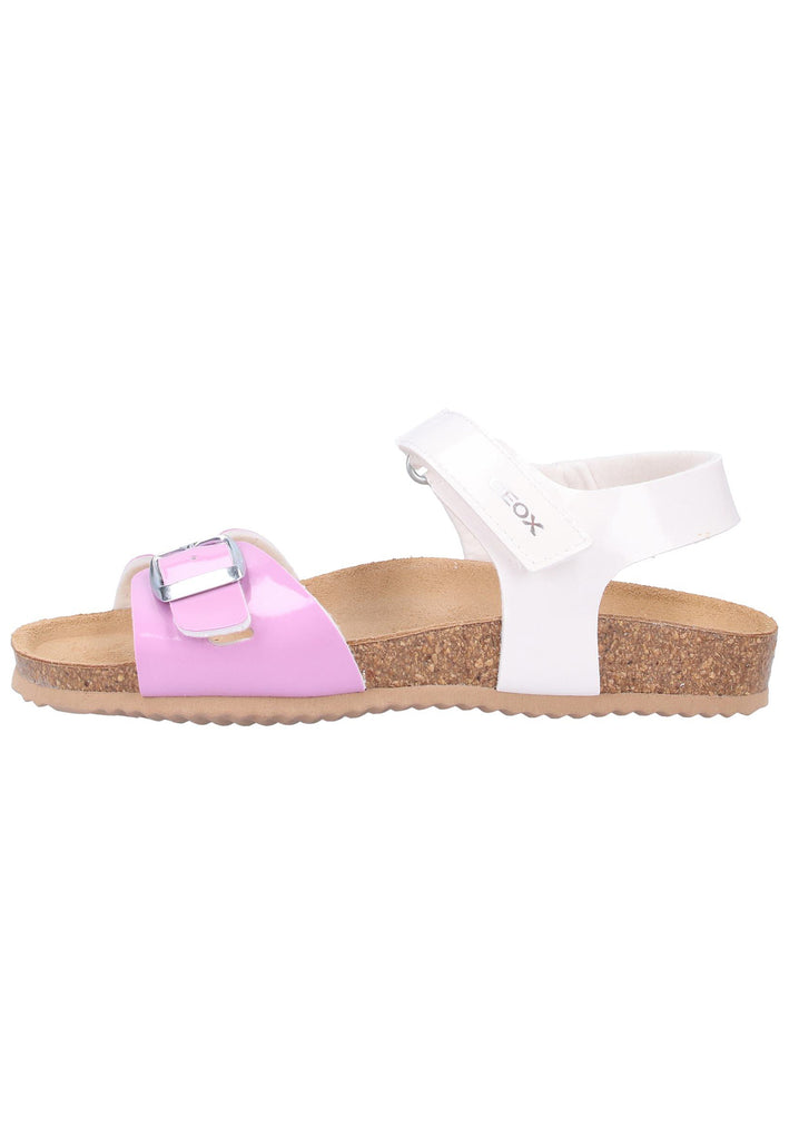 Geox Sandalen Lederimitat Weiß/Lila - surf4shoes
