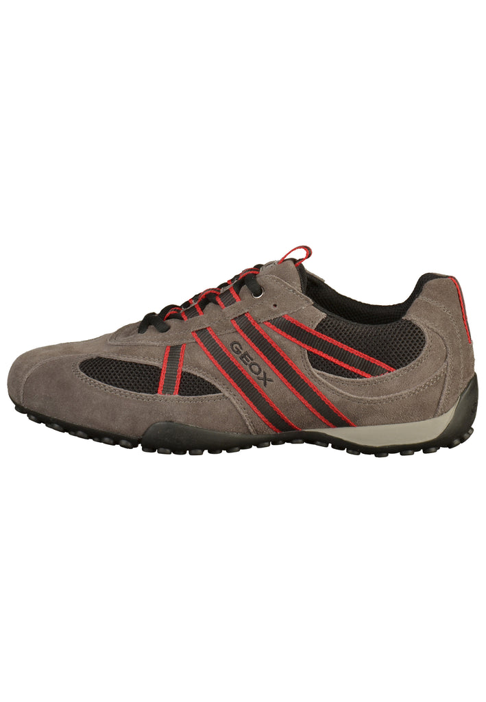 Geox Sneaker Veloursleder/Mesh Grau/Schwarz - surf4shoes