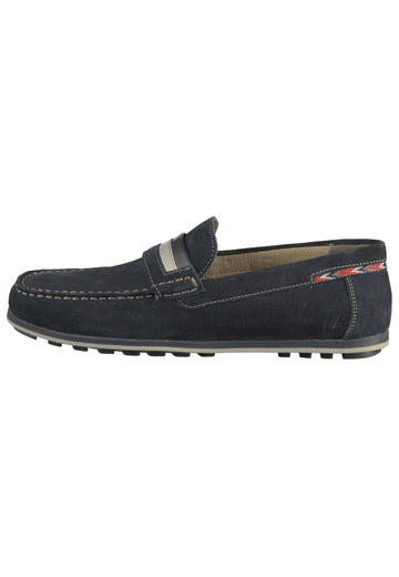 Geox Mokassin Veloursleder Blau - surf4shoes