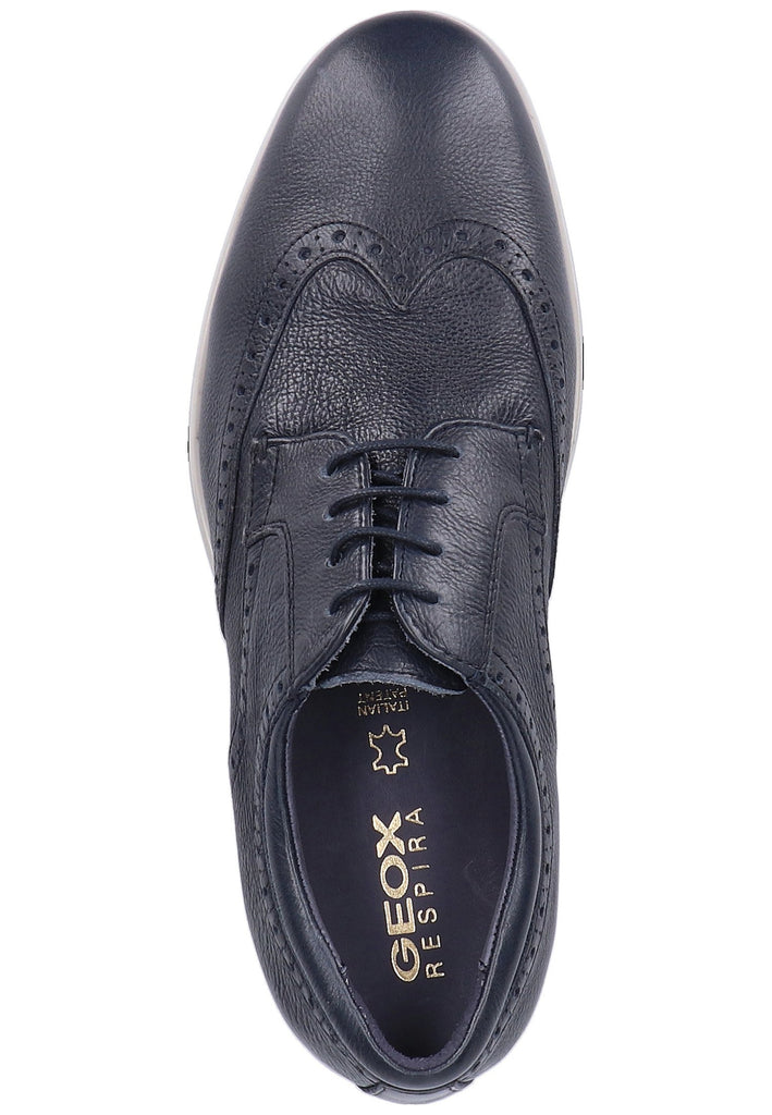 Geox Halbschuhe Leder Blau - surf4shoes