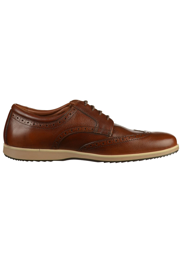 Geox Halbschuhe Leder Cognac - surf4shoes