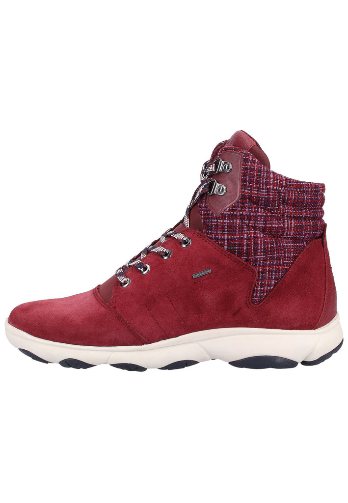 Geox Stiefelette Leder/Textil Bordeaux - surf4shoes