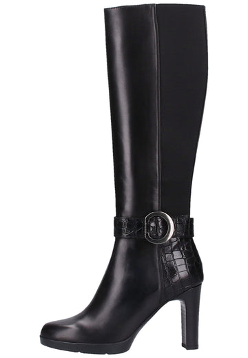 Geox Stiefel Nappaleder Schwarz - surf4shoes