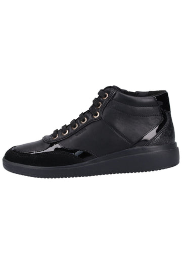 Geox Sneaker Leder/Synthetik Schwarz - surf4shoes