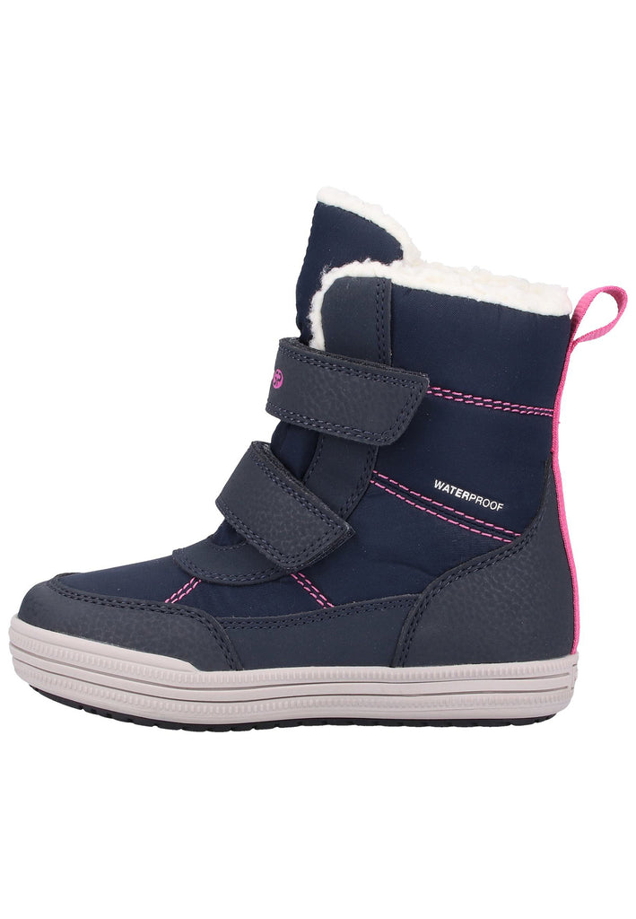 Geox Stiefel Lederimitat/Mesh Navy Warmfutter - surf4shoes