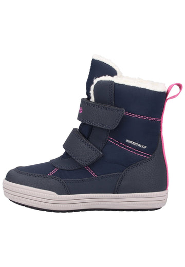 Geox Stiefel Lederimitat/Mesh Navy Warmfutter - surf4shoes