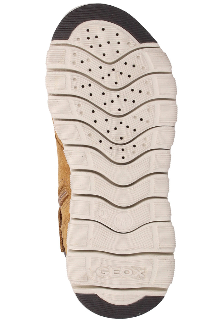 Geox Stiefelette Veloursleder/Textil Golden Tan - surf4shoes