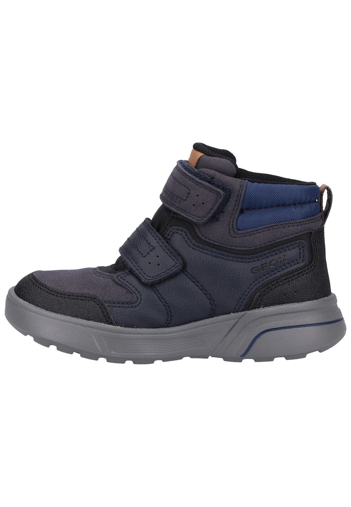Geox Stiefelette Lederimitat/Mesh Navy/Schwarz - surf4shoes