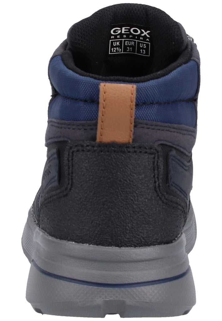 Geox Stiefelette Lederimitat/Mesh Navy/Schwarz - surf4shoes