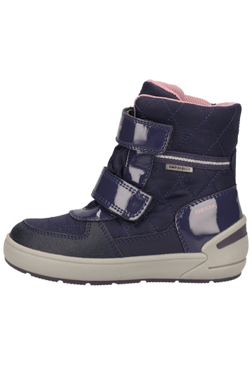 Geox Stiefelette Lederimitat Violett Warmfutter - surf4shoes
