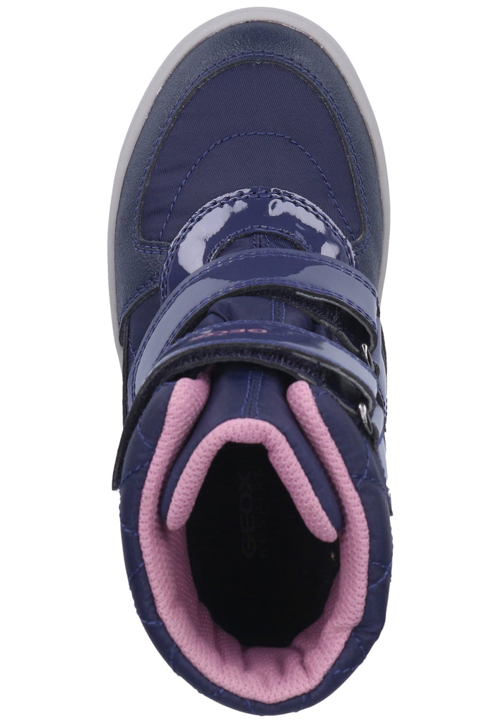 Geox Stiefelette Lederimitat Violett Warmfutter - surf4shoes